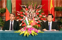 Chủ tịch nước Trương Tấn Sang hội đàm với Tổng thống CH Bulgaria